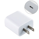 20W Type-C / USB-C PD Fast Charging Power Adapter, US Plug